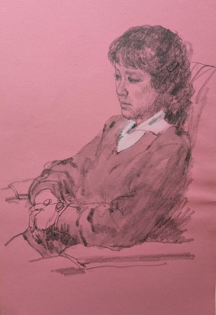 スケッチ・人物84_中村英夫作品集 : 画家のひみつ基地_Japanese artist