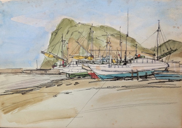 スケッチ・風景04_中村英夫作品集 : 画家のひみつ基地_Japanese artist