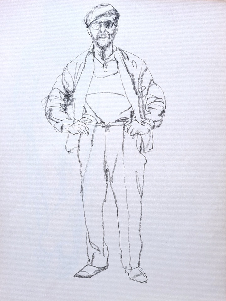 スケッチ・人物66_中村英夫作品集 : 画家のひみつ基地_Japanese