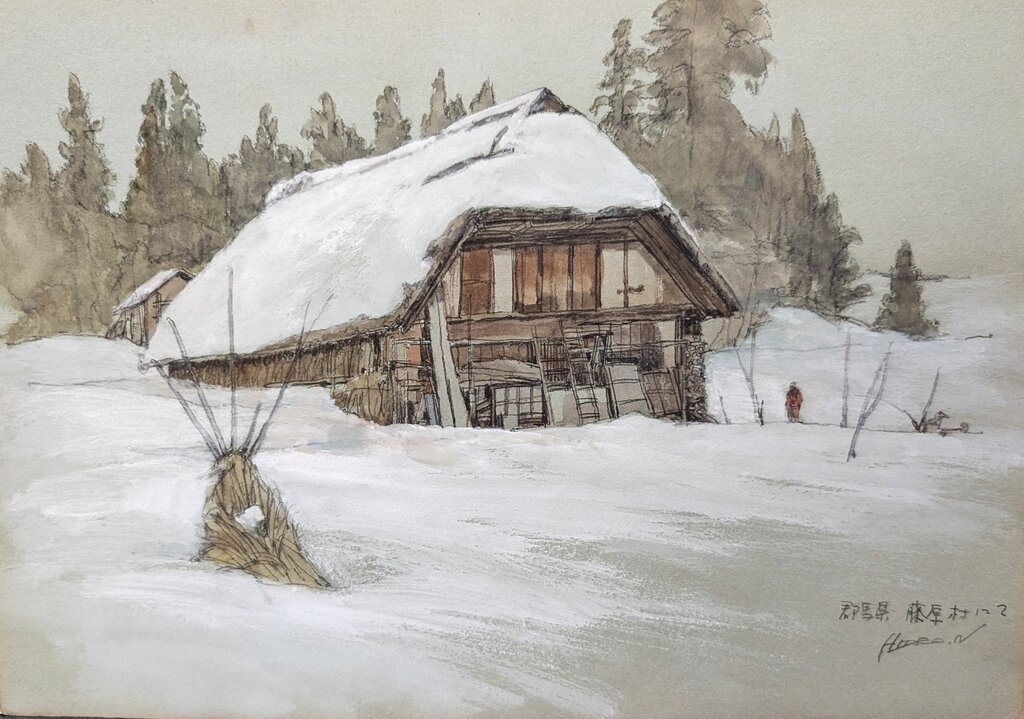 スケッチ・風景01_中村英夫作品集 : 画家のひみつ基地_Japanese artist