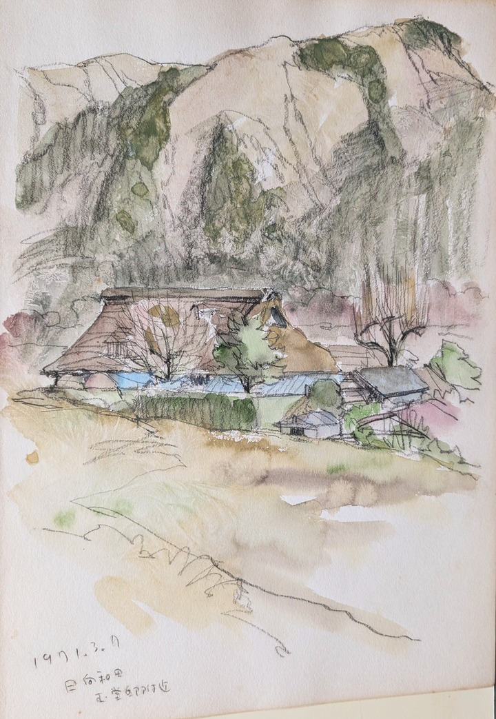 スケッチ・風景16_中村英夫作品集 : 画家のひみつ基地_Japanese artist