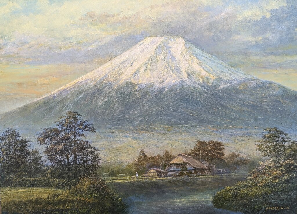 富士光暉」P8号｜中村英夫・富士山11 : 画家のひみつ基地_Japanese artist