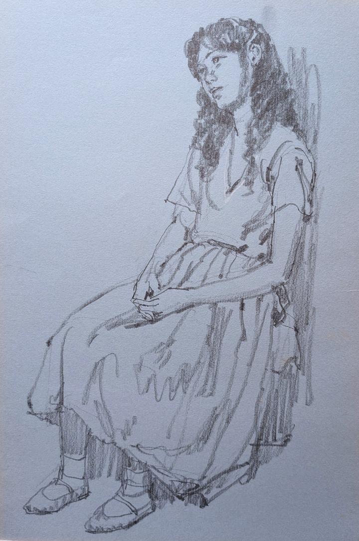 スケッチ・人物85_中村英夫作品集 : 画家のひみつ基地_Japanese artist