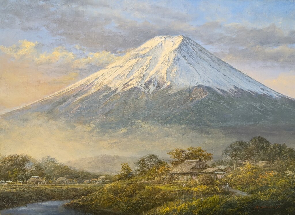 富士黎旦」P8号|中村英夫・富士山16 : 画家のひみつ基地_Japanese artist 富士黎旦」P8号|中村英夫・富士山16 : 画家のひみつ基地_Japanese artist