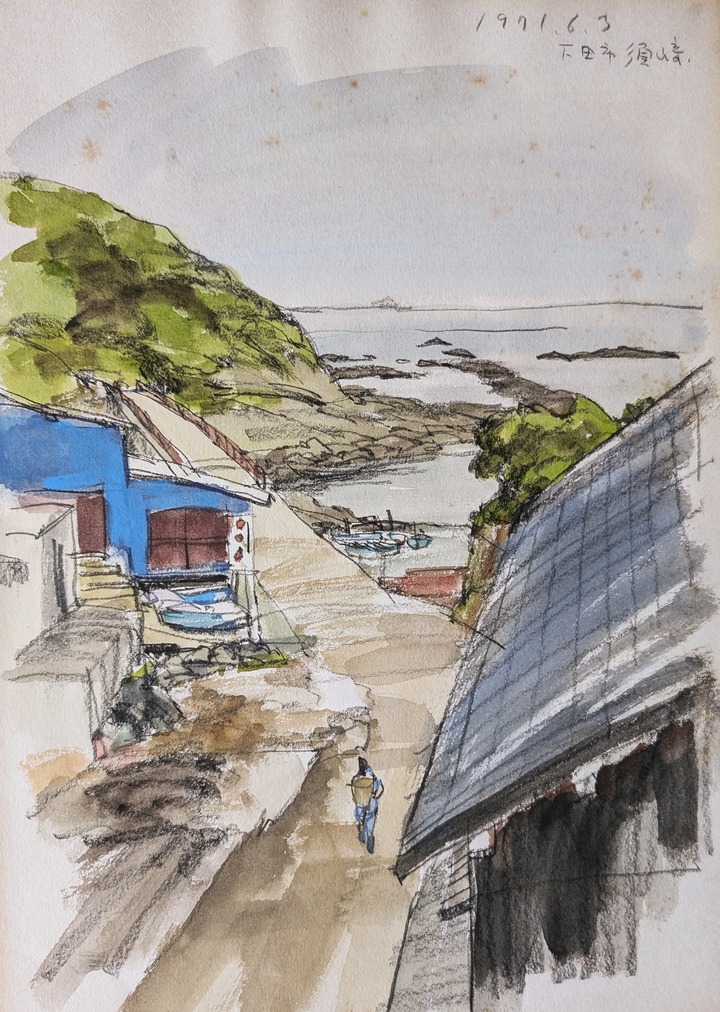 スケッチ・風景17_中村英夫作品集 : 画家のひみつ基地_Japanese artist