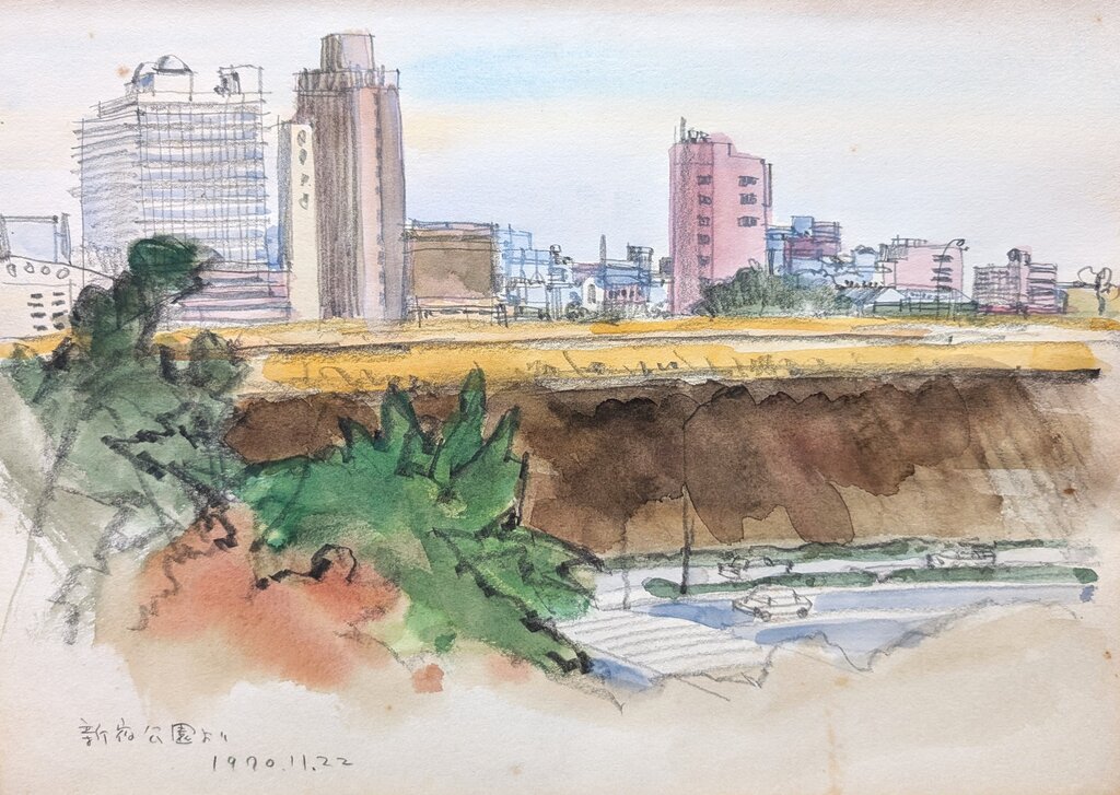 スケッチ・風景15_中村英夫作品集 : 画家のひみつ基地_Japanese artist