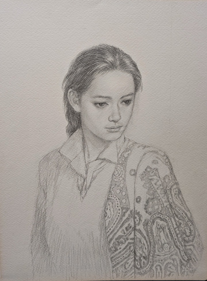 他の人発送×中村英夫【夏の日白い帽子の婦人】肉筆油彩画 スケッチ・人物41_中村英夫作品集 : 画家のひみつ基地_Japanese