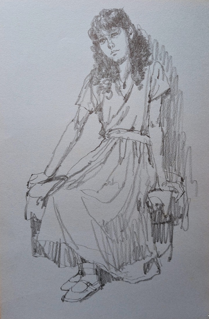 スケッチ・人物86_中村英夫作品集 : 画家のひみつ基地_Japanese artist