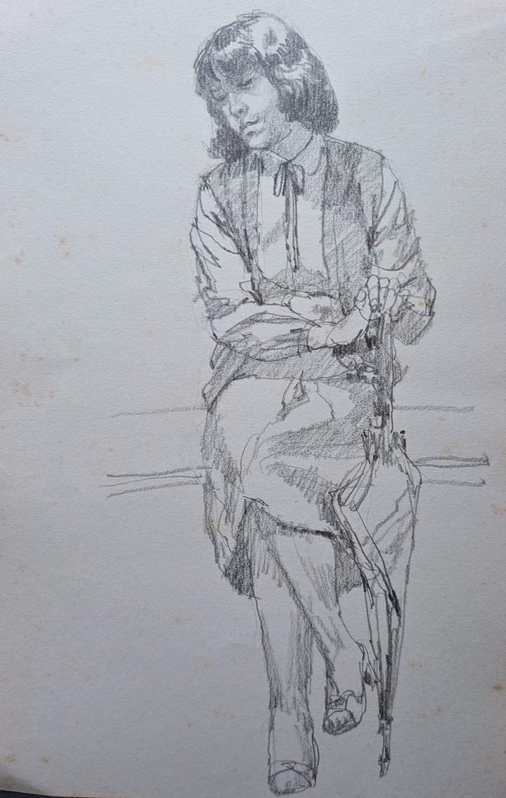 スケッチ・人物95_中村英夫作品集 : 画家のひみつ基地_Japanese artist