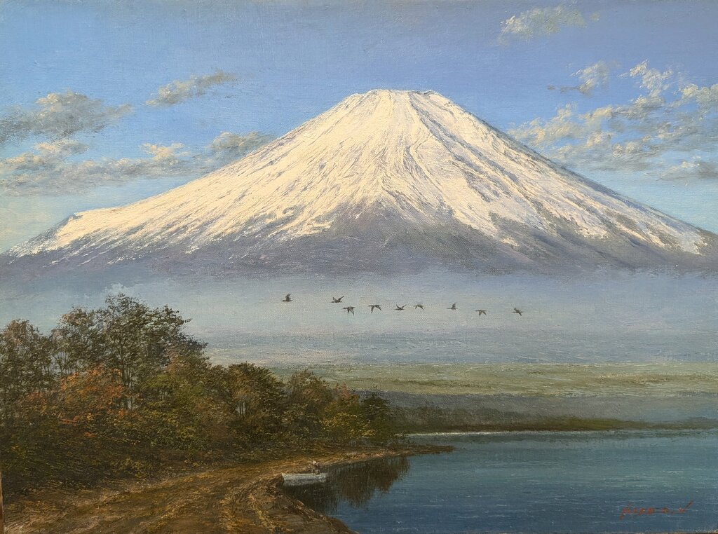 富士壮麗」P8号｜中村英夫・富士山17 : 画家のひみつ基地_Japanese artist