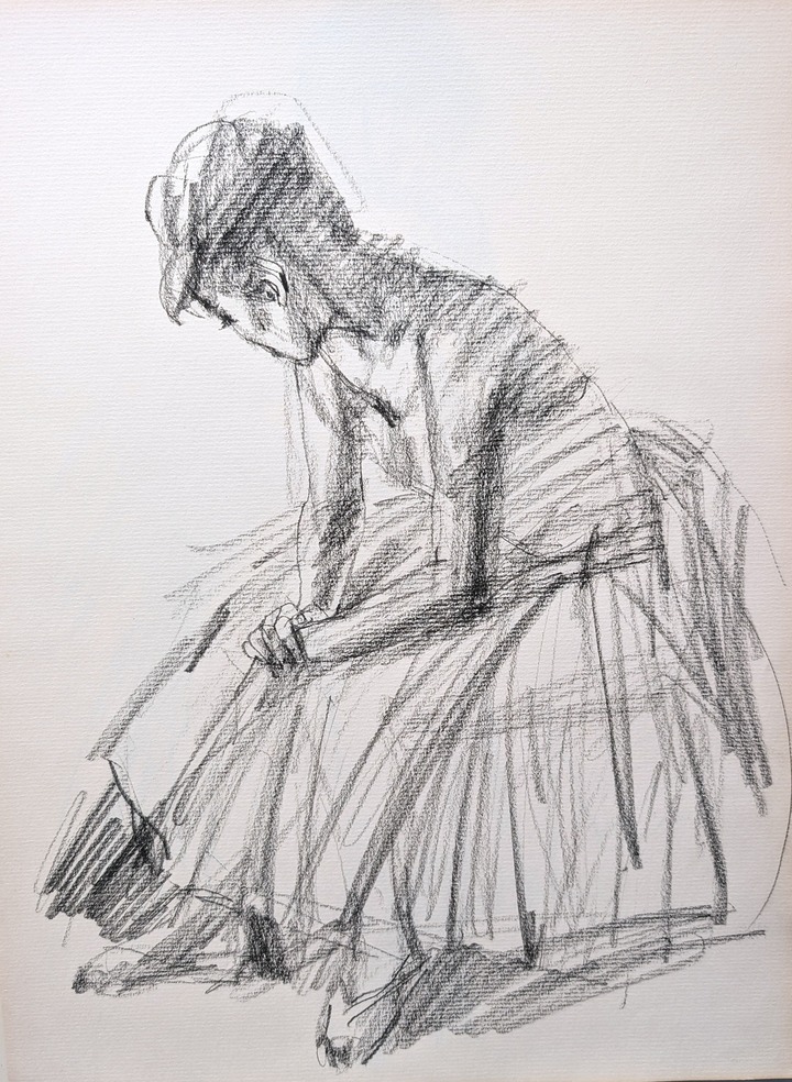 スケッチ・人物74_中村英夫作品集 : 画家のひみつ基地_Japanese artist