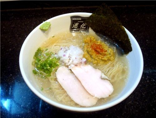 進化＠新中野-厳選あさりの冷やし塩らーめん