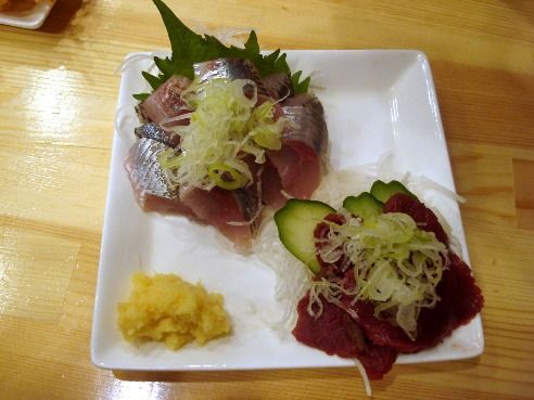 たなかや＠中野-馬刺し・イワシ刺身