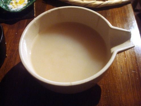 浅見製麺所＠中野-蕎麦湯