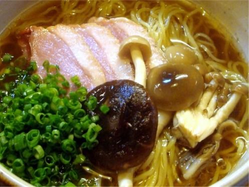 むろや＠新宿御苑前-蛤と茸の冷し麺