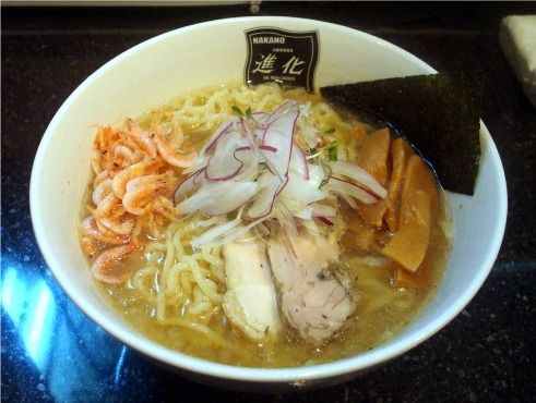 進化＠新中野-海老の冷やしラーメン