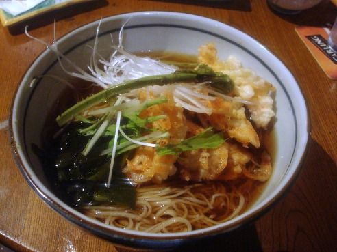 浅見製麺所＠中野-わかめと生桜海老蕎麦