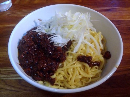 肉たっぷりジャージャー麺-一条流がんこラーメン 池袋店