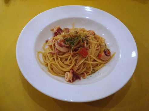 ボッカ・ルーポ＠高円寺-ヤリイカと白ネギのパスタ