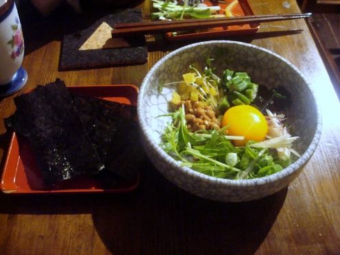 浅見製麺所＠中野-ネバネバばくだん