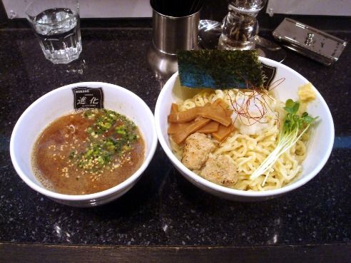 進化@新中野-秋刀魚の霙つけめん