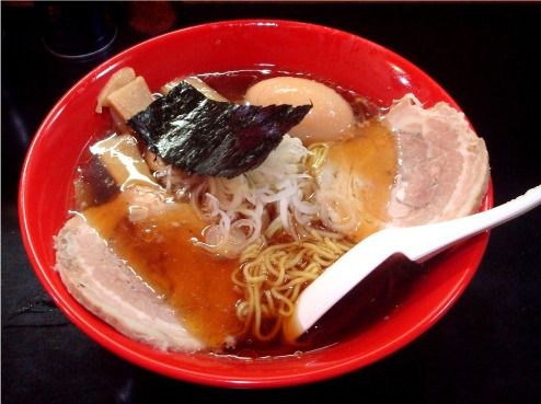 牛骨正油ラーメン+味玉-一条流がんこラーメン総本家