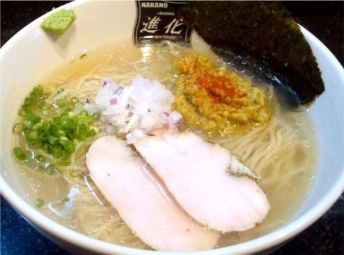 進化＠新中野-厳選あさりの冷やし塩らーめん