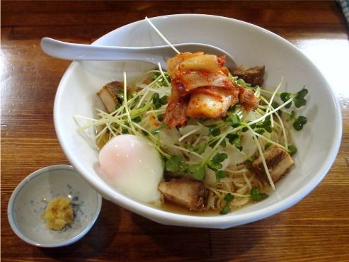 中華ソバ 素和可-温玉冷しぶっかけソバ