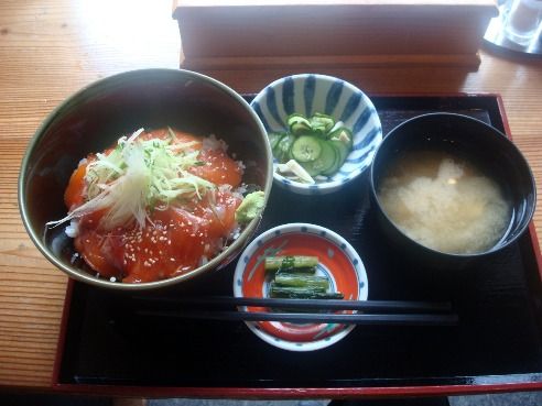 上高地食堂＠上高地-信州サーモン丼
