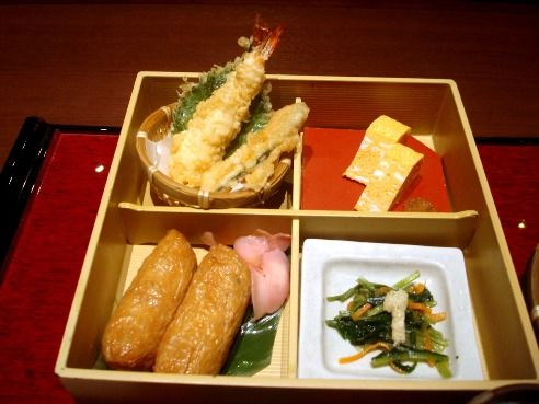 三宝庵＠中野-豆狸いなり天ぷら御膳