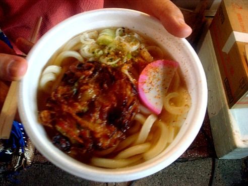 川島夜店市-天ぷらうどん