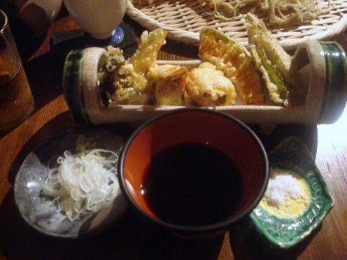 浅見製麺所＠中野-季節野菜のてんぷら