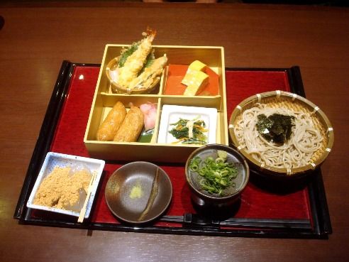 三宝庵＠中野-豆狸いなり天ぷら御膳