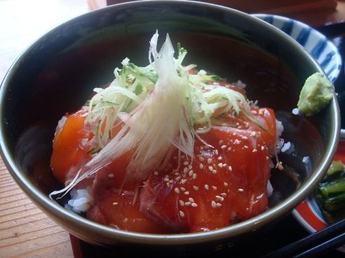 上高地食堂＠上高地-信州サーモン丼