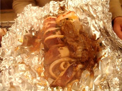 イカのワタ入りホイル焼き-中野ウロコ本店