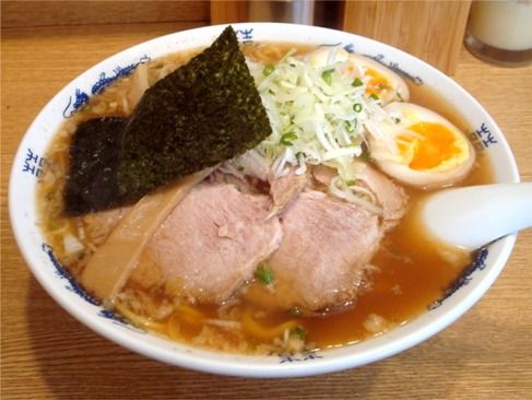 はやし家＠大久保-ラーメン+味付玉子