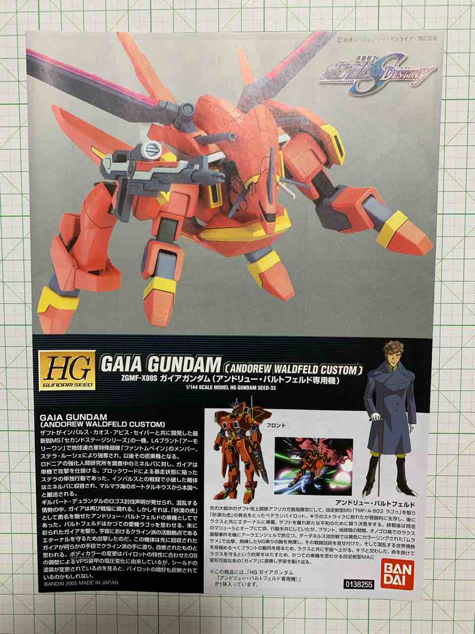 ガイアガンダム(アンドリュー・バルトフェルド専用機)」製作 : 喪系