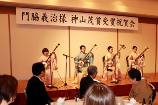 祝賀ステージ　津軽三味線演奏