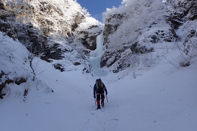 八ヶ岳 大同心大滝 裏同心ルンゼ0104 05 文太のブログ日記