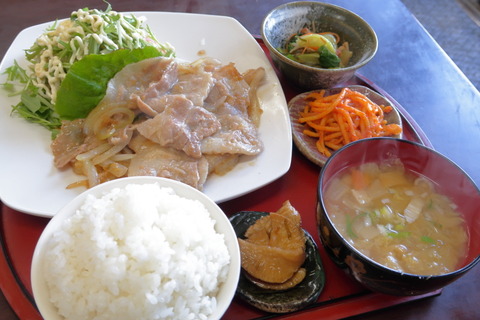 ぶらり、生姜焼定食@うれし野【横手市】