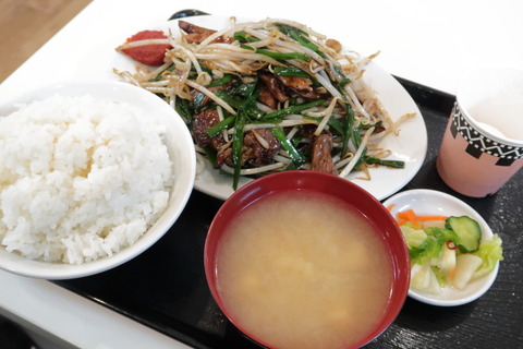 ぶらり、レバハラミニラ定食・レバ増し@レバニラや金太郎【秋田市】