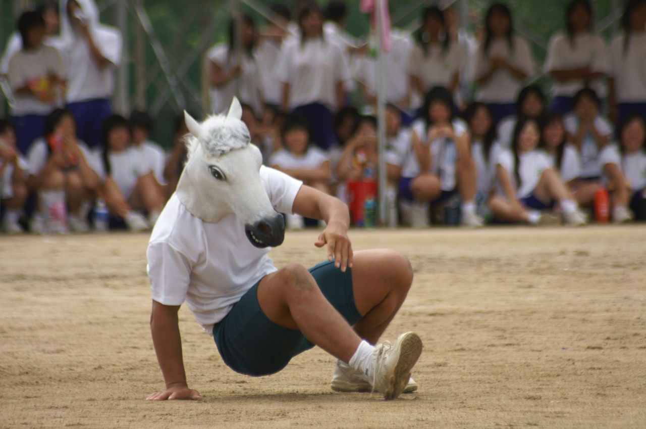 空は きまぐれ 時々雨と時々晴れの体育祭 尾道高校ラグビー部をみんなで応援したい07