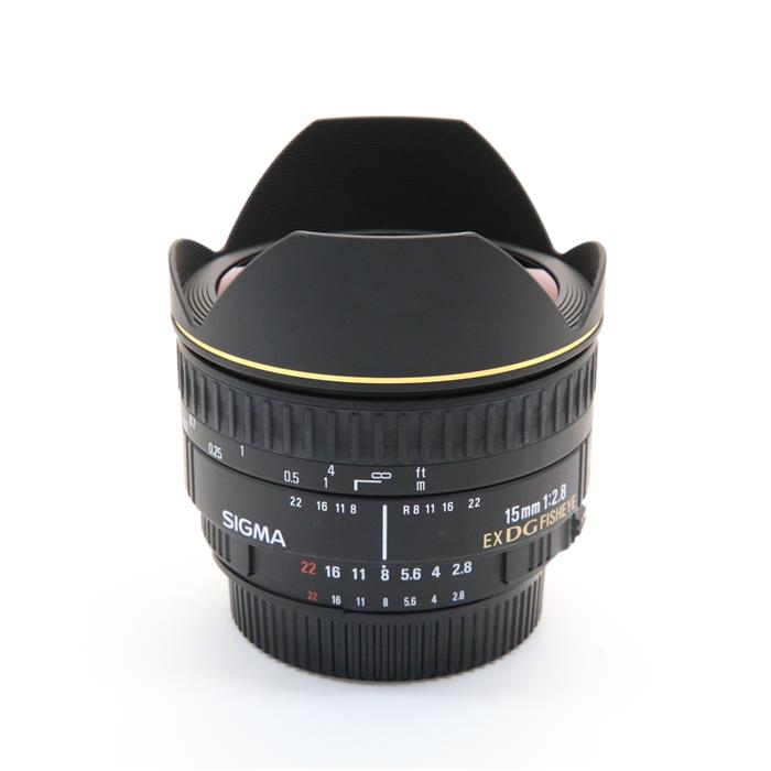 極上品 フード付】 SIGMA シグマ フィッシュアイ EX 15mm F2.8