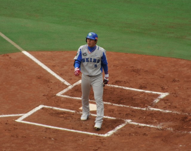 三振した石井