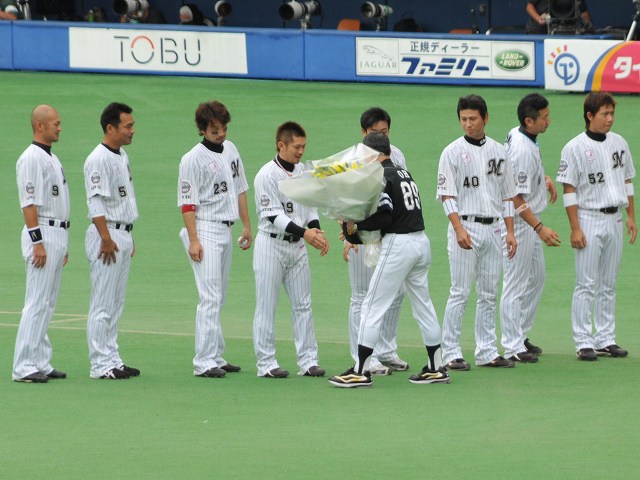 田中雅と握手