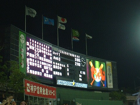 勝利のスコアボード・神戸