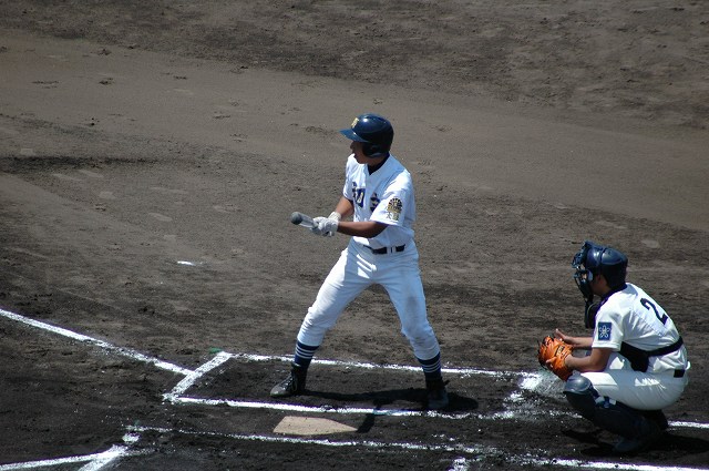 バントの構え