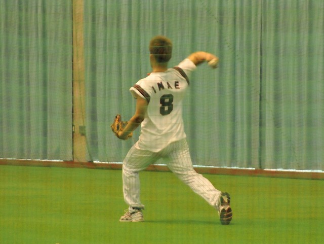 スローイングができるようになった今江