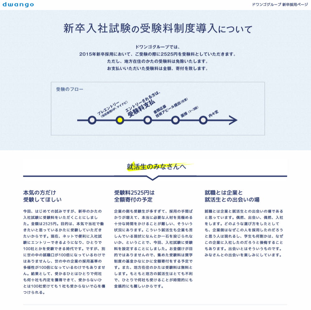 新卒入社試験の受験料制度を合法とするための条件 厚生労働省による行政指導を受けての追記あり 企業法務マンサバイバル