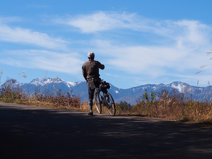 紅葉サイクリング 八ヶ岳の絶景